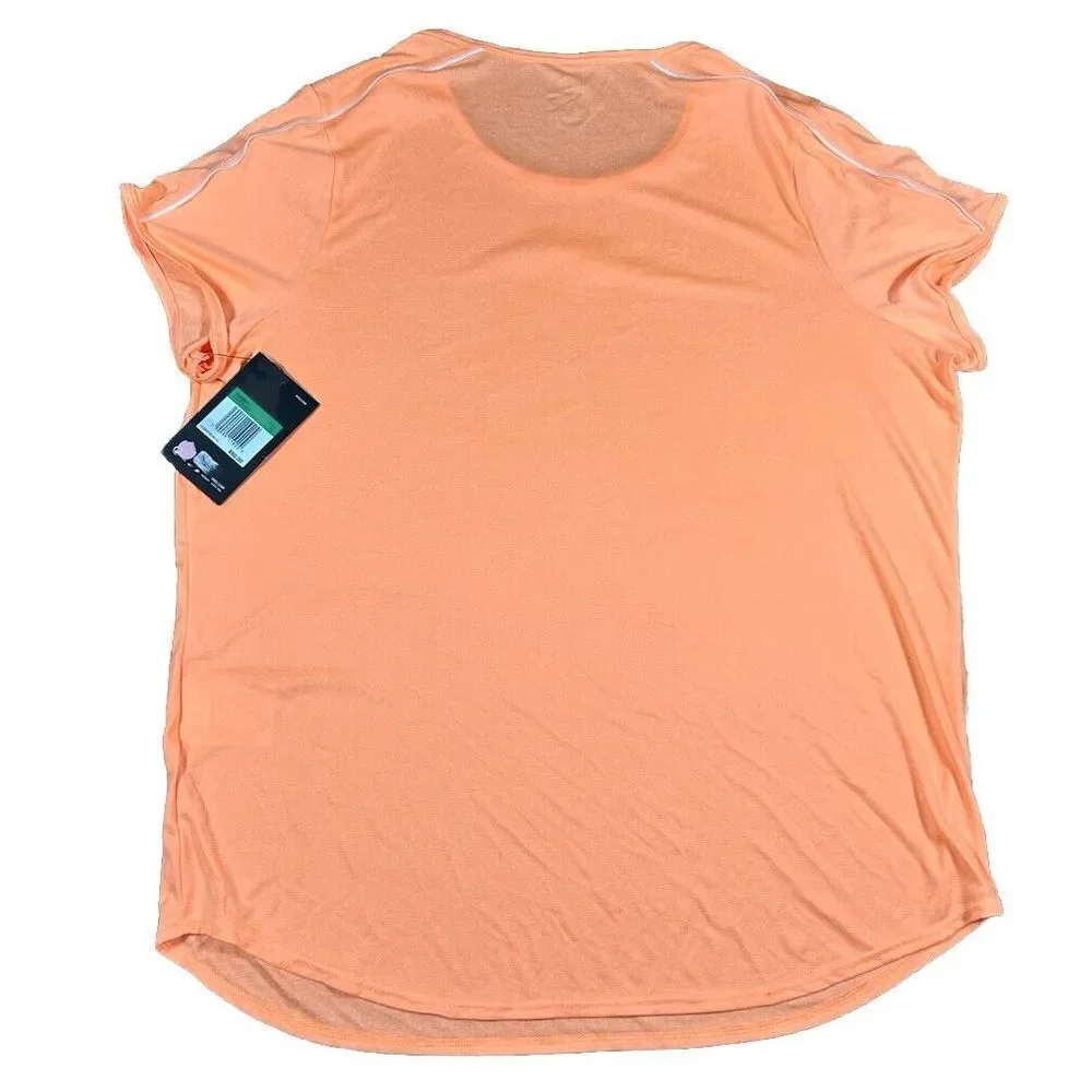 Nike Tennis Top Womens Size‎ XL  Neon Orange Dri Fit Performance